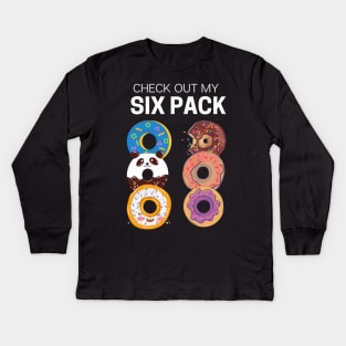 Check out my six pack Kids Long Sleeve T-Shirt